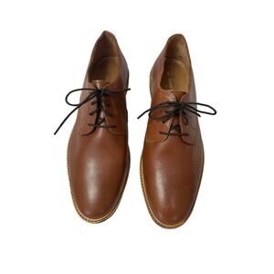 Samuel Windsor Brown Lace Up Derby Dress Shoes SZ 9 Professional Business Casual